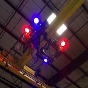 24 LED 9-60 V Blue Spot Red Line toren bovenloopkraanlicht